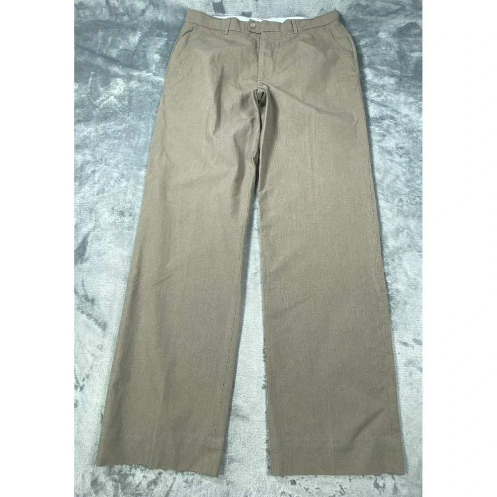 Banana Republic Pants Men 34x32 Houndstooth Classic Fit 100% Cotton Chino Dress